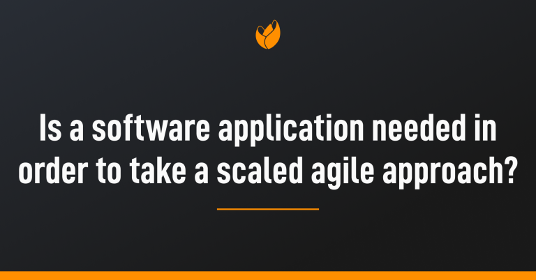 software application agility at scale